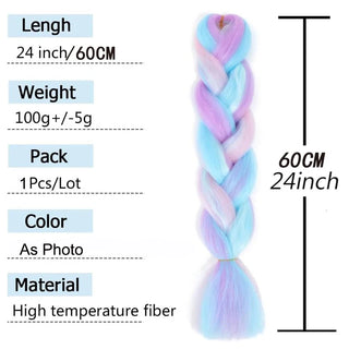 24 Inch Long Synthetic Braiding Hair Extensions cashymart
