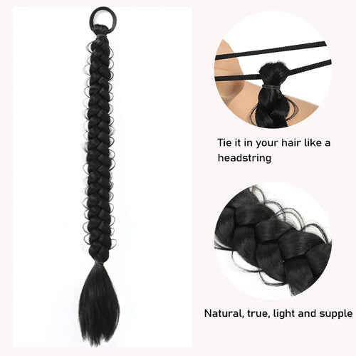  24 Inch Synthetic Braided Ponytail Extensions cashymart