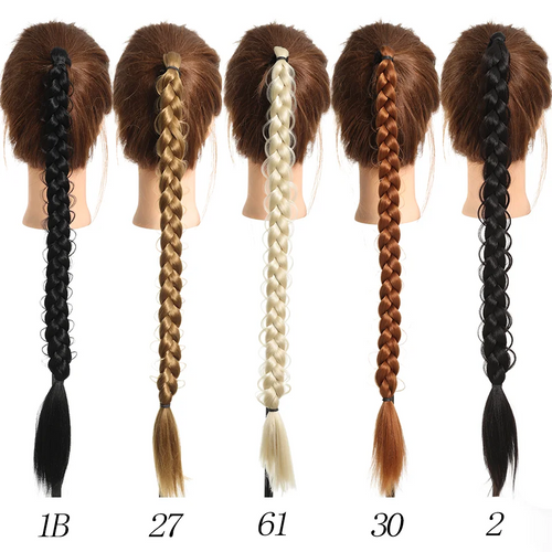  24 Inch Synthetic Braided Ponytail Extensions cashymart
