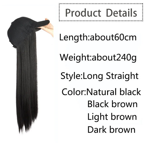  24 Inch Synthetic Long Straight Wig for Women cashymart
