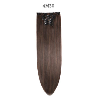  24 Inches Synthetic Long Straight Hair Extensions Set cashymart