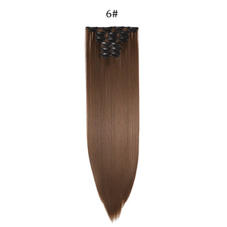  24 Inches Synthetic Long Straight Hair Extensions Set cashymart