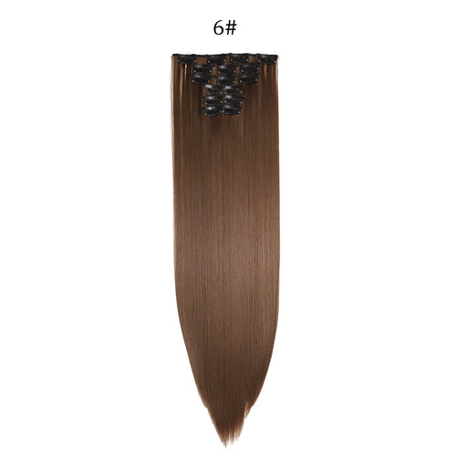 24 Inches Synthetic Long Straight Hair Extensions Set cashymart