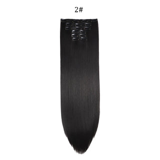  24 Inches Synthetic Long Straight Hair Extensions Set cashymart