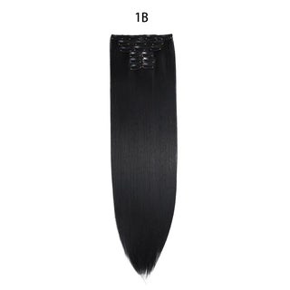  24 Inches Synthetic Long Straight Hair Extensions Set cashymart