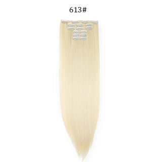  24 Inches Synthetic Long Straight Hair Extensions Set cashymart