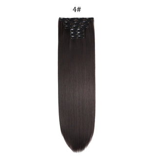  24 Inches Synthetic Long Straight Hair Extensions Set cashymart