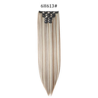 24 Inches Synthetic Long Straight Hair Extensions Set cashymart