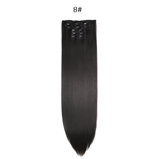  24 Inches Synthetic Long Straight Hair Extensions Set cashymart