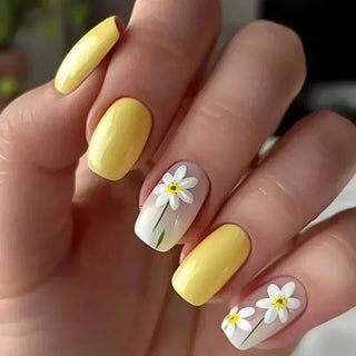  24 Pcs Cute Mini Flower Press On Nails cashymart