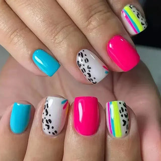  24 Pcs Cute Mini Flower Press On Nails cashymart