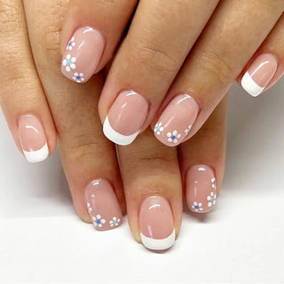  24 Pcs Cute Mini Flower Press On Nails cashymart