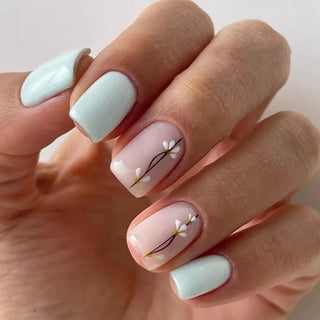  24 Pcs Cute Mini Flower Press On Nails cashymart