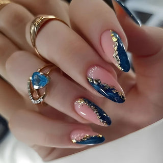  24 Pcs Matte Almond False Nails Set cashymart