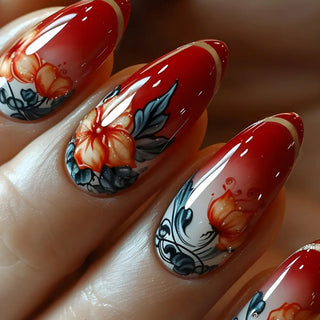  24 Pcs Matte Almond False Nails Set cashymart