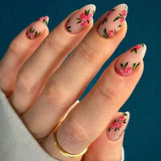  24 Pcs Matte Almond False Nails Set cashymart