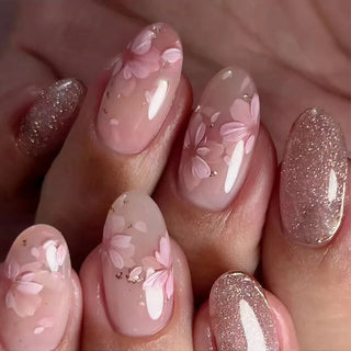  24 Pcs Matte Almond False Nails Set cashymart