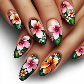  24 Pcs Matte Almond False Nails Set cashymart