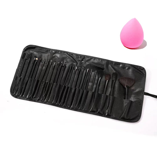  24 Piece Makeup Brush Set With Free Gift Bag cashymart