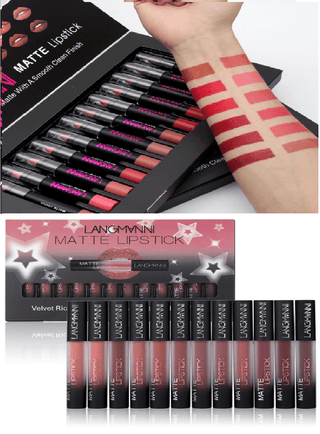  Long-Lasting Matte Velvet Lipstick Set cashymart