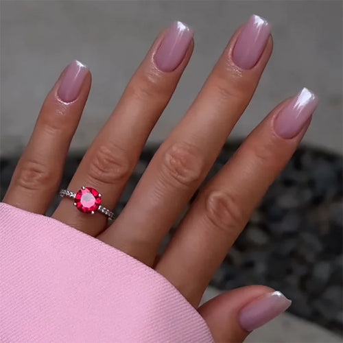  24Pcs Colorful Press On Fake Nails Set cashymart