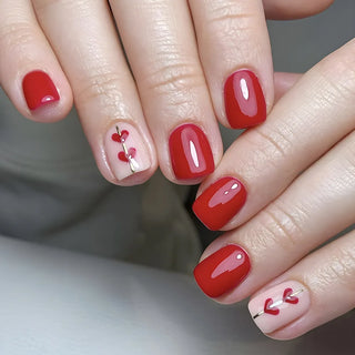  24Pcs Colorful Press On Fake Nails Set cashymart