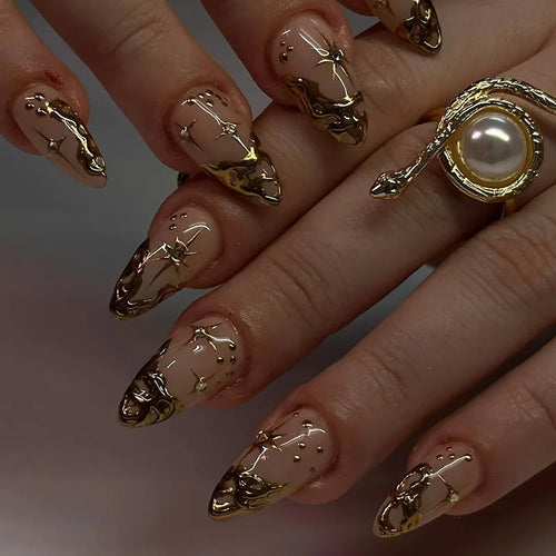  24Pcs Detachable Acrylic False Nails Set cashymart