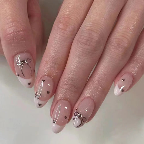  24Pcs Detachable Acrylic False Nails Set cashymart
