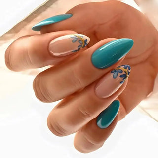  24Pcs Long Almond False Nails Set DIY Manicure cashymart