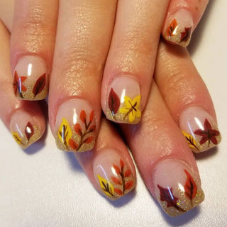  24Pcs Pink Flower Press-On Nails Set cashymart