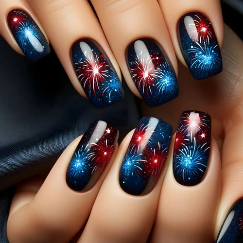  24pcs Flower Design Press On Nails Set cashymart