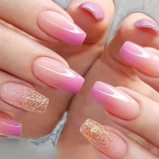  24pcs Flower Design Press On Nails Set cashymart