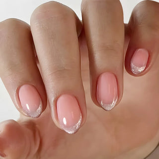  24pcs French Almond Press On Nails cashymart