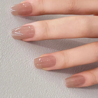  24pcs French Blue Pearl False Nails Set cashymart