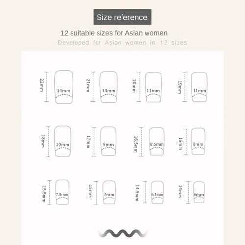  24pcs French Silver Press On Nails Set cashymart