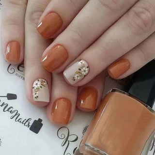  24pcs Short Square Press On Fake Nails cashymart