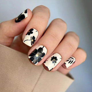  24pcs Short Square Press On Fake Nails cashymart