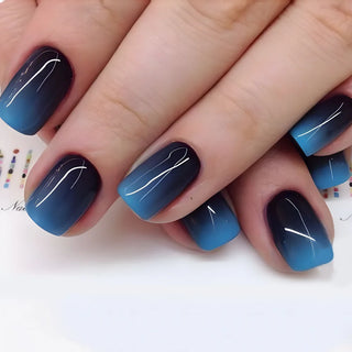  24pcs Short Square Press On Fake Nails cashymart