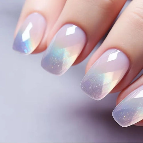  24pcs Short Square Press On Fake Nails cashymart