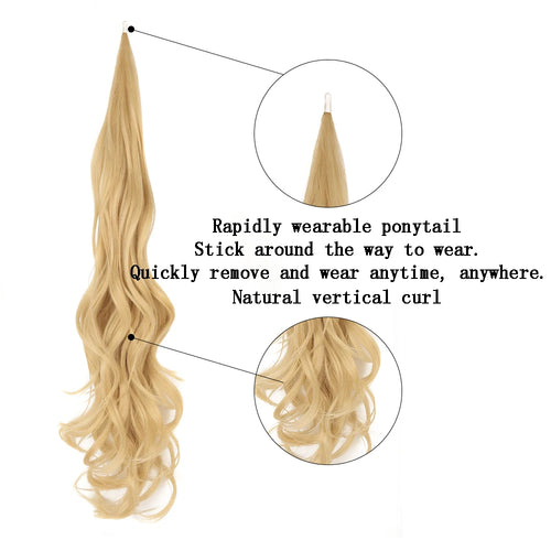  26 Inch Synthetic Ponytail Extensions cashymart