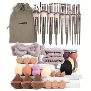  51-Piece Pro Makeup Brush Set cashymart