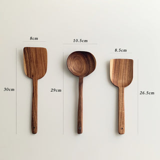  Korean Teak Wooden Kitchen Utensils Set cashymart