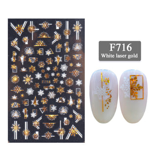  New Nail Stickers 3D Christmas Series cashymart