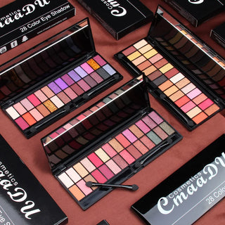  28 Colors Eyeshadow Palette Waterproof Matte Shimmer cashymart