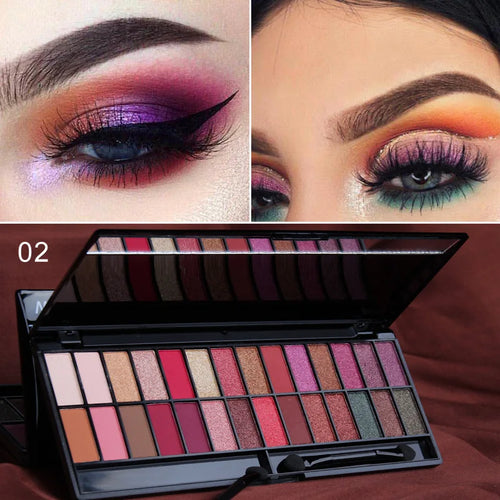  28 Colors Eyeshadow Palette Waterproof Matte Shimmer cashymart