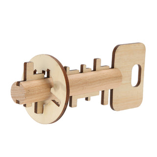  Bamboo Educational Lock and Key Toy cashymart