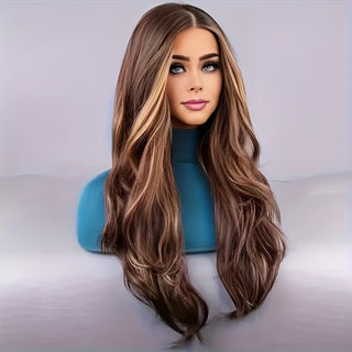  Chic Ombre Brown & Blonde Curly Wig cashymart