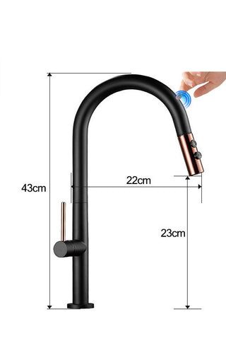  Touch-sensitive Copper Kitchen Faucet cashymart