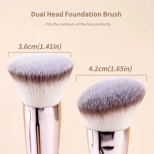  2PCS Double-Ended Foundation Makeup Brush Set cashymart
