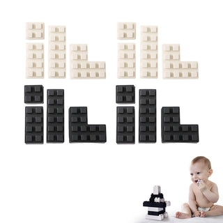  Large Silicone Baby Building Blocks for Educational Play cashymart